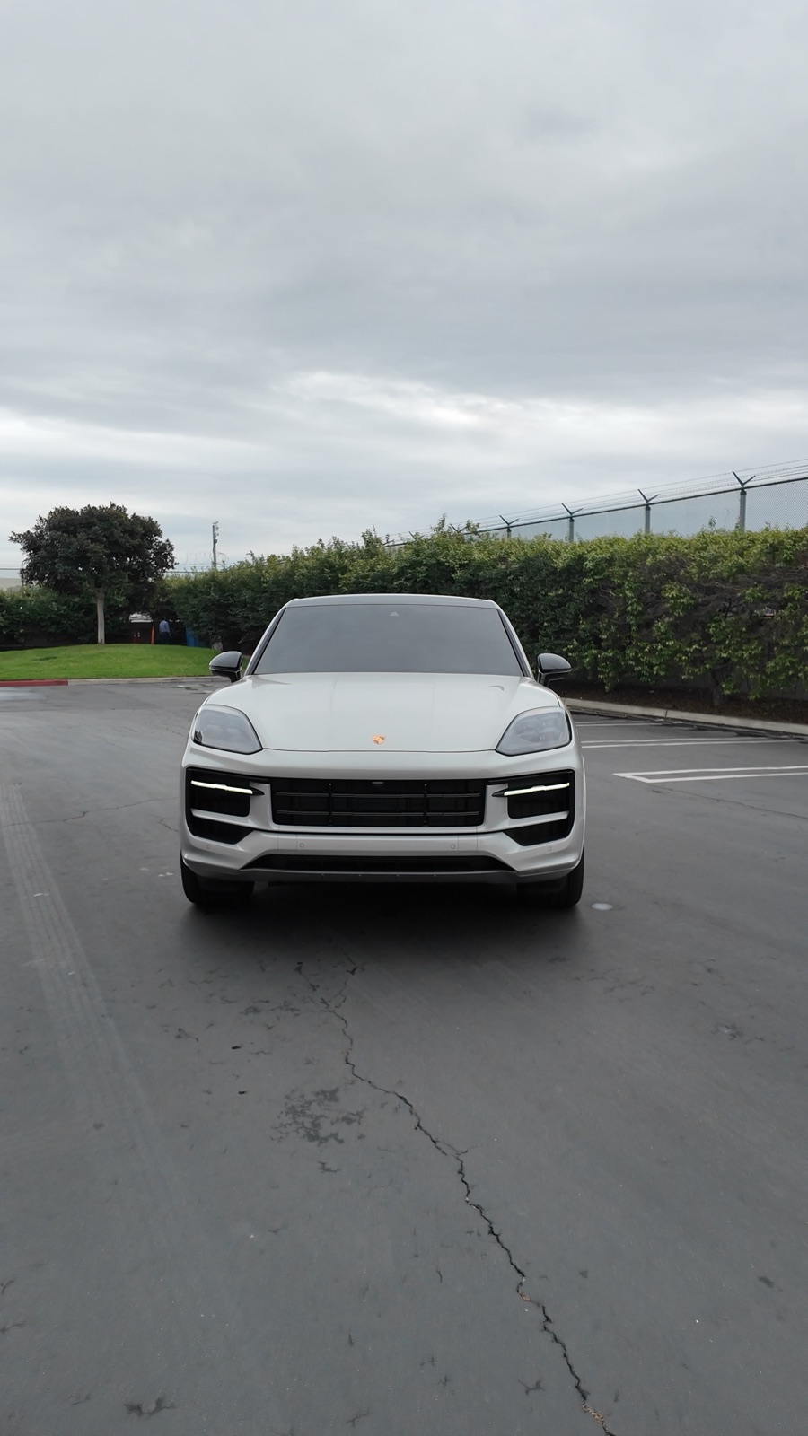 Porsche Cayenne GTS with ceramic window tint, front view, by G Wraps OC, Irvine